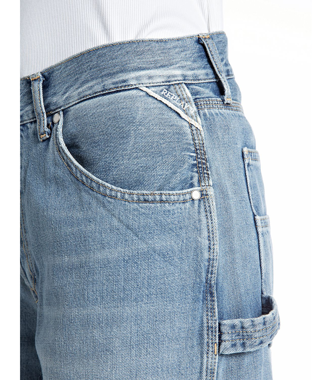 ワークHALLIE コットンテンセルデニム 詳細画像 ブルー 6